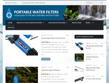 Tablet Screenshot of portablewaterfilters.org